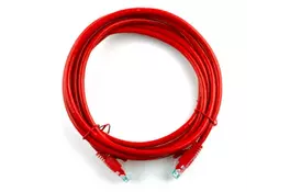 Патч-корд 2м, RJ-45, Cat.5e, CU, мідь, червоний Ritar (PCR-CU/2Rd/04276) - Фото