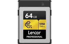 Карта памяти Lexar 64GB CFexpress Type-B Professional (LCFX10-64GCRB) - Фото