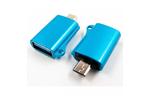 Дата кабель OTG USB - Micro-USB blue DENGOS (ADP-020)