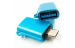 Дата кабель OTG USB - Micro-USB blue DENGOS (ADP-020)