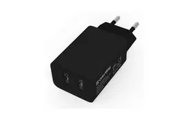 Зарядное устройство ColorWay 2USB AUTO ID 2.1A (10W) black (CW-CHS015-BK) - Фото