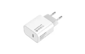 Зарядное устройство ColorWay Power Delivery Port USB Type-C (20W) V2 white (CW-CHS026PD-WT) - Фото