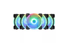 Кулер для корпуса GELID Solutions AMBER 5 ARGB Combo Bundle ( 5 вентиляторов ) (RF-RGB-MP-01) - Фото