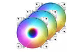 Кулер для корпуса ID-Cooling DF-12025-ARGB-TRIO-SNOW - Фото