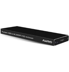 Карман внешний Maiwo M.2 SSD (NGFF) SATA USB3.1 GEN2 Type-C al. (K16NC black)