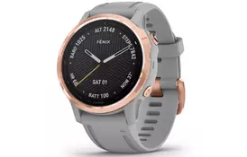 Смарт-часы Garmin fenix 6S Sapphire Rose Gold, Gray Band (010-02159-21) - Фото