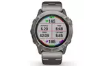 Смарт-часы Garmin fenix 6X Pro Solar, Titanium with vented titanium bracelet (010-02157-24)