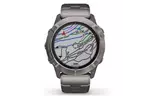Смарт-часы Garmin fenix 6X Pro Solar, Titanium with vented titanium bracelet (010-02157-24)