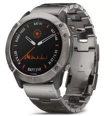 Смарт-часы Garmin fenix 6X Pro Solar, Titanium with vented titanium bracelet (010-02157-24)