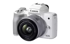 Цифровий фотоапарат Canon EOS M50 Mk2 + 15-45 IS STM Kit White (4729C028) - Фото