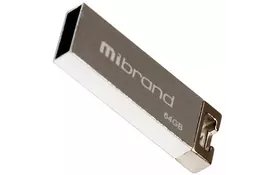 USB флеш накопичувач Mibrand 4GB Сhameleon Silver USB 2.0 (MI2.0/CH4U6S) - Фото