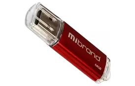 USB флэш-накопитель Mibrand 64GB Cougar Red USB 2.0 (MI2.0/CU64P1R) - Фото