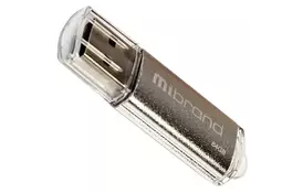 USB флэш-накопитель Mibrand 64GB Cougar Silver USB 2.0 (MI2.0/CU64P1S) - Фото