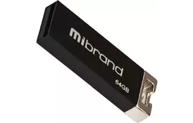 USB флеш накопичувач Mibrand 64GB Сhameleon Black USB 2.0 (MI2.0/CH64U6B) - Фото