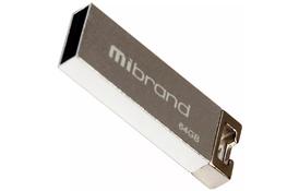 USB флеш накопичувач Mibrand 64GB Сhameleon Silver USB 2.0 (MI2.0/CH64U6S) - Фото