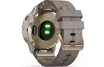 Смарт-часы Garmin fenix 6S Pro Solar, Light Gold with Shale Gray Suede Band, G (010-02409-26)