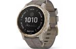 Смарт-часы Garmin fenix 6S Pro Solar, Light Gold with Shale Gray Suede Band, G (010-02409-26)