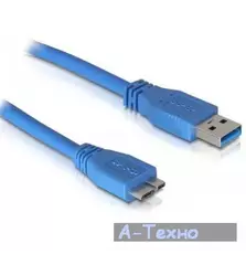 Дата кабель USB 3.0 AM to Micro B 0.8m Atcom (12825)