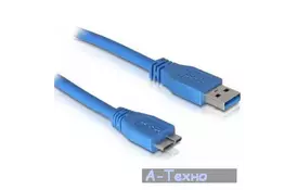 Дата кабель USB 3.0 AM to Micro B 0.8m Atcom (12825) - Фото