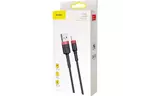 Дата-кабель Baseus Cafule USB-Lightning, 2A, 3м Black/Red (CALKLF-R91)
