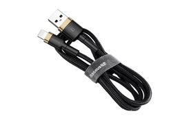 Дата-кабель Baseus Kevlar Cable Lightning - USB 1.0 м 2 A Black-Gold (CALKLF-BV1) - Фото