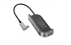 USB Hub Baseus Bend Angle No.7 Multifunctional (CAHUB-WJ0G) - Фото