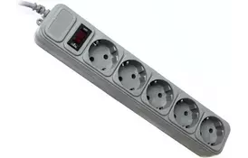 Сетевой фильтр питания Gembird Power filtr 4, 5м SPG5 (SPG5-G-15G)  - Фото