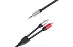 Кабель мультимедийный Ultra 3.5 мм — 2xRCA 1.8 м (UC103-0180)