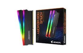 Модуль памяти для компьютера DDR4 16GB (2x8GB) 3733 MHz AORUS RGB Fusion 2.0 Memory boost GIGABYTE (GP-ARS16G37D) - Фото
