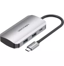 Концентратор Vention USB3.1 Type-C --> USB 3.0x4/PD 100W Hub 5-in-1 (TNBHB)
