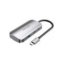 Док-станция Vention  USB3.1 Type-C --> USB 3.0x3/USB-C Gen 1/PD 100W Hu ( TNDHB)