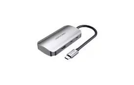 Док-станция Vention  USB3.1 Type-C --> USB 3.0x3/USB-C Gen 1/PD 100W Hu ( TNDHB) - Фото