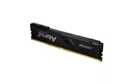 Модуль памяти для компьютера DDR4 8GB 3733 MHz Fury Beast Black Kingston Fury (ex.HyperX) (KF437C19BB/8) - Фото