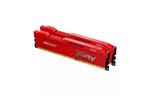 Модуль памяти для компьютера DDR3 8GB (2x4GB) 1866 MHz Fury Beast Red Kingston Fury (ex.HyperX) (KF318C10BRK2/8)