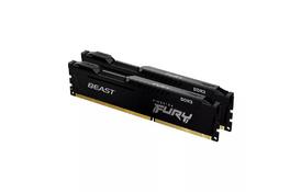 Модуль пам'яті для комп'ютера DDR3 16GB (2x8GB) 1600 MHz Fury Beast Black Kingston Fury (ex.HyperX) (KF316C10BBK2/16) - Фото