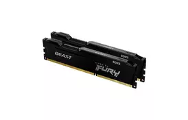 Модуль пам'яті для комп'ютера DDR3 16GB (2x8GB) 1866 MHz Fury Beast Black Kingston Fury (ex.HyperX) (KF318C10BBK2/16) - Фото