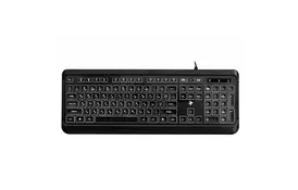 Клавіатура 2E KS120 White backlight USB Black (2E-KS120UB) - Фото