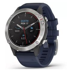 Смарт-часы Garmin quatix 6, Grey with Captain Blue Band (010-02158-91)