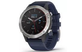 Смарт-годинник Garmin quatix 6, Grey with Captain Blue Band (010-02158-91) - Фото