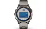 Смарт-часы Garmin quatix 6 Titanium, Saphhire, Gray w/Ti Band (010-02158-95)