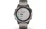 Смарт-часы Garmin quatix 6 Titanium, Saphhire, Gray w/Ti Band (010-02158-95)