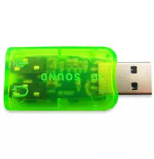 Звуковая плата Dynamode USB 6(5.1) green (USB-SOUNDCARD2.0 green)