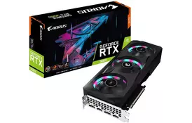 Видеокарта GIGABYTE GeForce RTX3060 12GB GDDR6 AORUS E LHR (GV-N3060AORUS E-12GD rev.2.0) - Фото