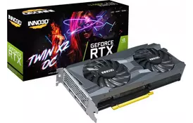 Видеокарта INNO3D GEFORCE RTX 3060 Ti TWIN X2 OC LHR (N306T2-08D6X-119032DH)  - Фото
