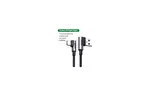 Дата кабель USB 2.0 AM to Type-C 1.0m US176 Both Angled 3A (Black) Ugreen (20856)