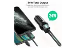 Зарядное устройство для Ugreen ED018 24W 2xUSB Car Charger (Black) (50875)