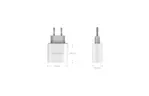 Зарядное устройство для Ugreen CD104 2xUSB 3.4A Charger (White) (20384)