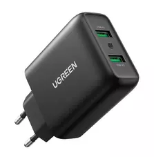 Зарядное устройство для Ugreen CD161 36W 2xUSB QC 3.0 Charger (Black) (10216)