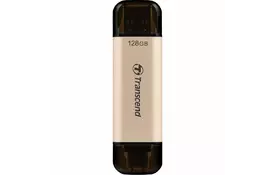 USB флеш накопитель Transcend 128GB JetFlash 930 Gold-Black USB 3.2/Type-C (TS128GJF930C) - Фото