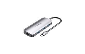 Концентратор Vention USB3.1 Type-C --> HDMI/USB 3.0x3/PD 100W Hub 5-in-1 (TODHB) - Фото